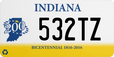 IN license plate 532TZ