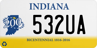 IN license plate 532UA