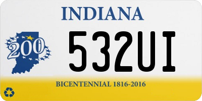 IN license plate 532UI