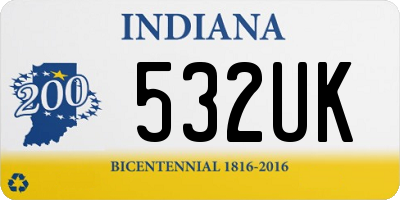 IN license plate 532UK