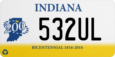 IN license plate 532UL