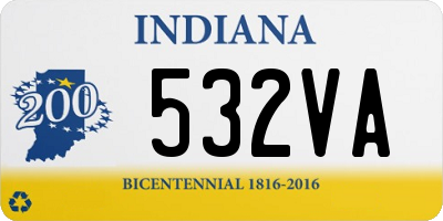 IN license plate 532VA