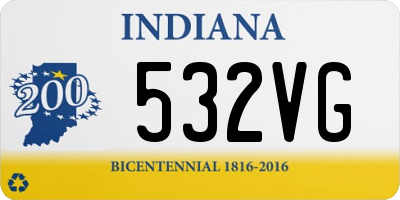 IN license plate 532VG