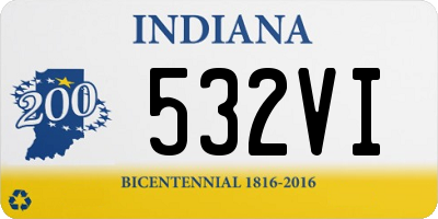 IN license plate 532VI