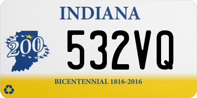 IN license plate 532VQ