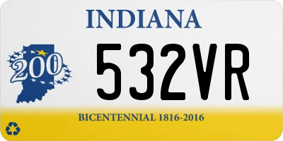 IN license plate 532VR