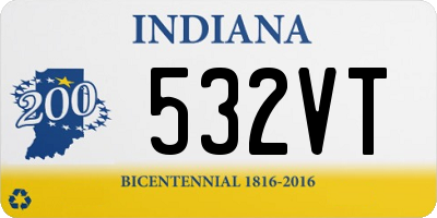 IN license plate 532VT