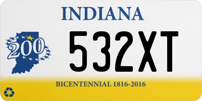 IN license plate 532XT