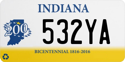 IN license plate 532YA