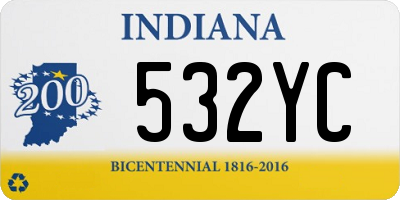 IN license plate 532YC