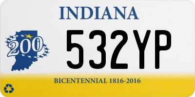 IN license plate 532YP