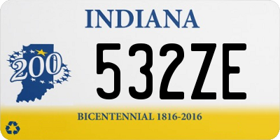 IN license plate 532ZE