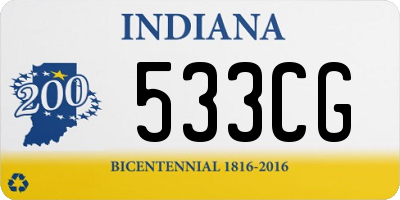 IN license plate 533CG