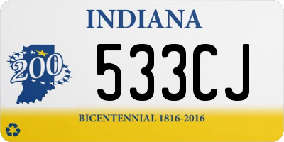 IN license plate 533CJ