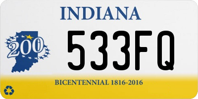 IN license plate 533FQ