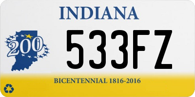 IN license plate 533FZ
