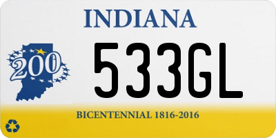 IN license plate 533GL