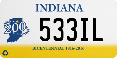 IN license plate 533IL