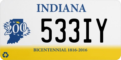 IN license plate 533IY