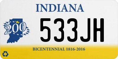 IN license plate 533JH