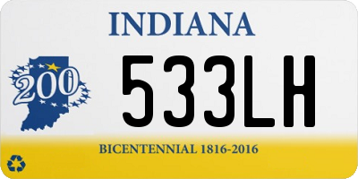 IN license plate 533LH