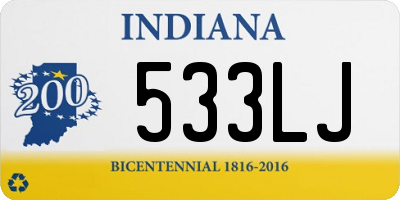 IN license plate 533LJ