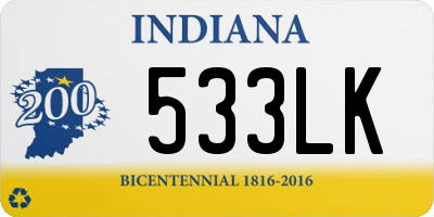 IN license plate 533LK