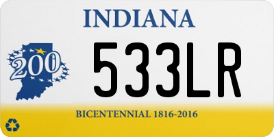 IN license plate 533LR