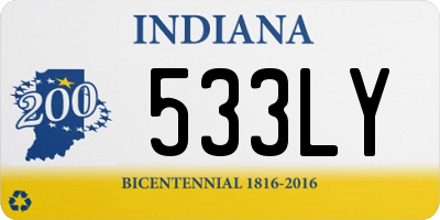 IN license plate 533LY