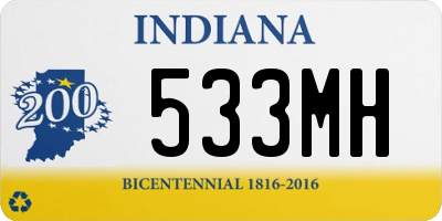 IN license plate 533MH