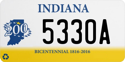 IN license plate 533OA