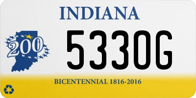 IN license plate 533OG