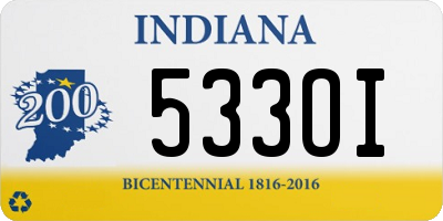 IN license plate 533OI