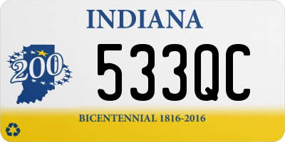 IN license plate 533QC