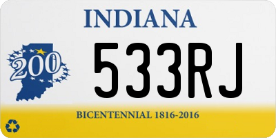 IN license plate 533RJ