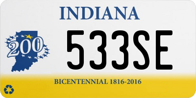 IN license plate 533SE