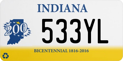 IN license plate 533YL