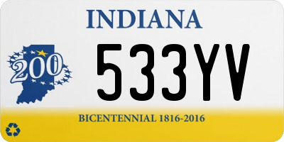 IN license plate 533YV