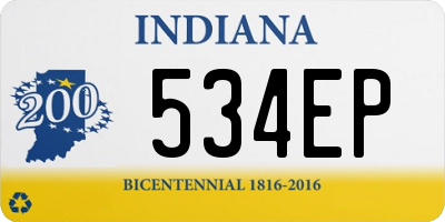 IN license plate 534EP