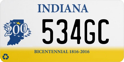 IN license plate 534GC