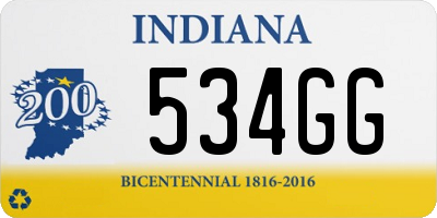 IN license plate 534GG