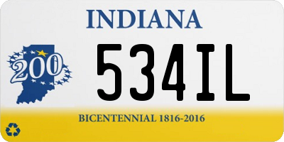 IN license plate 534IL