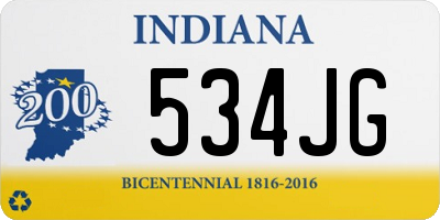 IN license plate 534JG