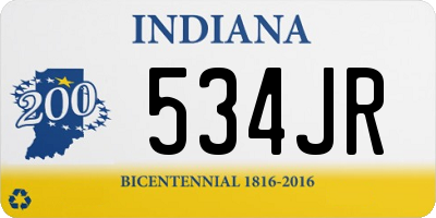 IN license plate 534JR