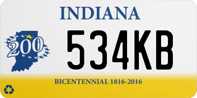 IN license plate 534KB