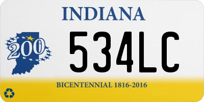 IN license plate 534LC