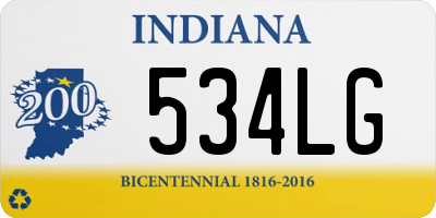 IN license plate 534LG