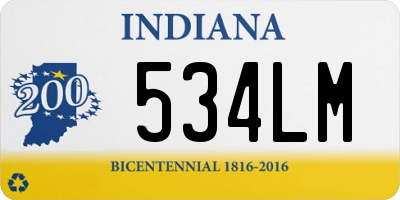 IN license plate 534LM