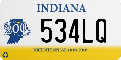 IN license plate 534LQ