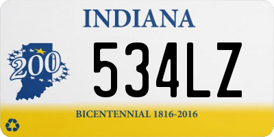 IN license plate 534LZ